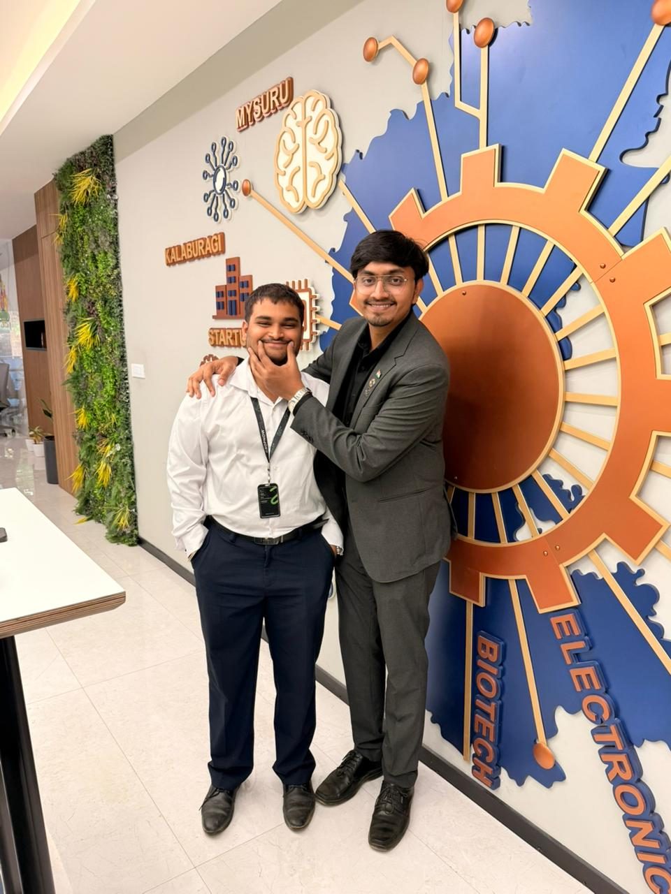 With Kabeer, at a startup hub